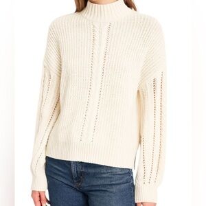 Olivia Sky Cream Turtleneck Sweater